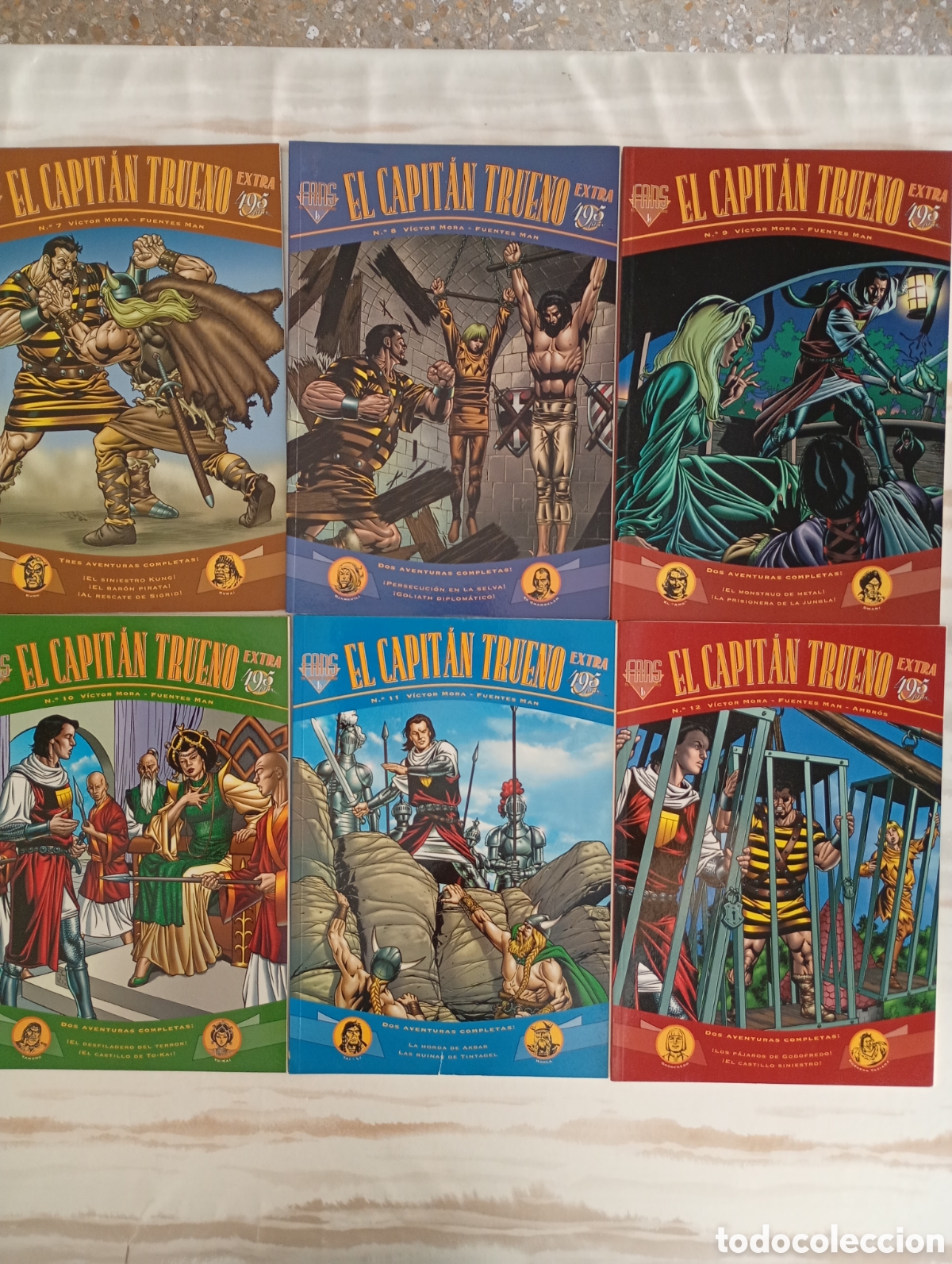 C&oacute;mics: EL CAPIT&Aacute;N TRUENO EXTRA FANS 6 EJEMPLARES