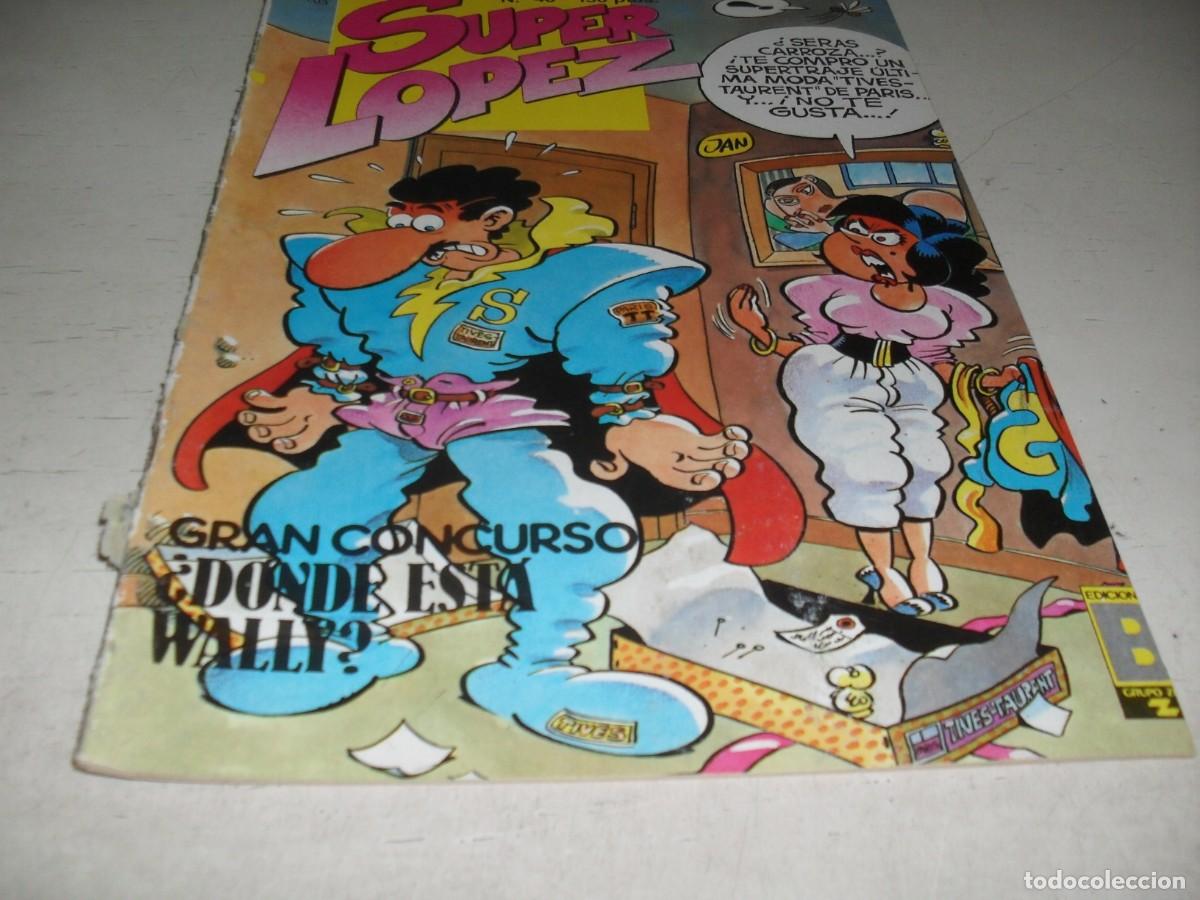 C&oacute;mics: SUPER LOPEZ N&ordm; 40,CON POSTER DE DONDE ESTA WALLY,DE 55.EDICIONES B,1987