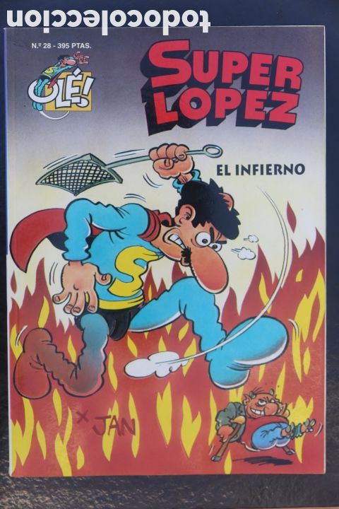 C&oacute;mics: SUPER L&Oacute;PEZ. SUPERLOPEZ. EL INFIERNO. Colecci&oacute;n OL&Eacute; N&deg; 28. EDICIONES B. 1&ordf; Edici&oacute;n 1996.