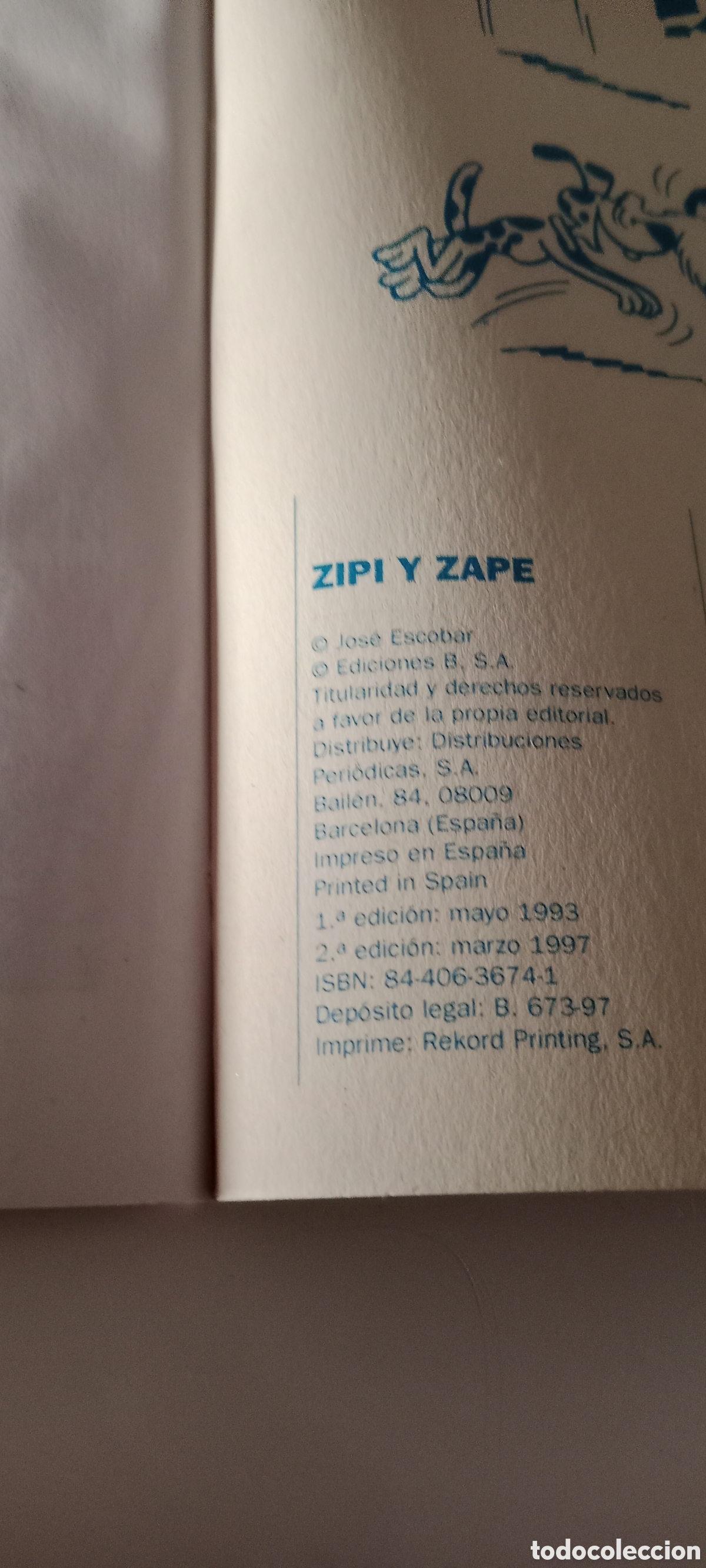 C&oacute;mics: Zipi y Zape n&uacute;mero 4 , a&ntilde;o 1997 colecci&oacute;n Ol&eacute;! , Ediciones B - Foto 4