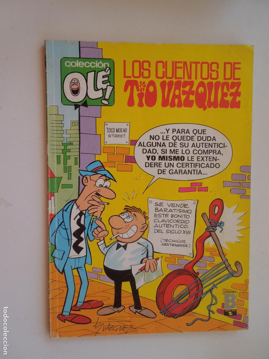 C&oacute;mics: LOS CUENTOS DE TIO VAZQUEZ - COLECC. OL&Eacute; N&ordm; 25-V-.5 - EDC. B 1988