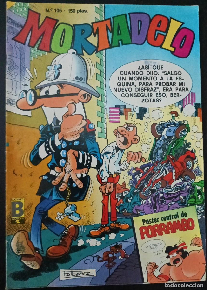 C&oacute;mics: MORTADELO-SEMANAL-EDICIONES B- N&ordm; 105 -ALFALFO-HUG-V&Aacute;ZQUEZ-1989-CASI BUENO-DIF&Iacute;CIL-LEA-VEA-1631