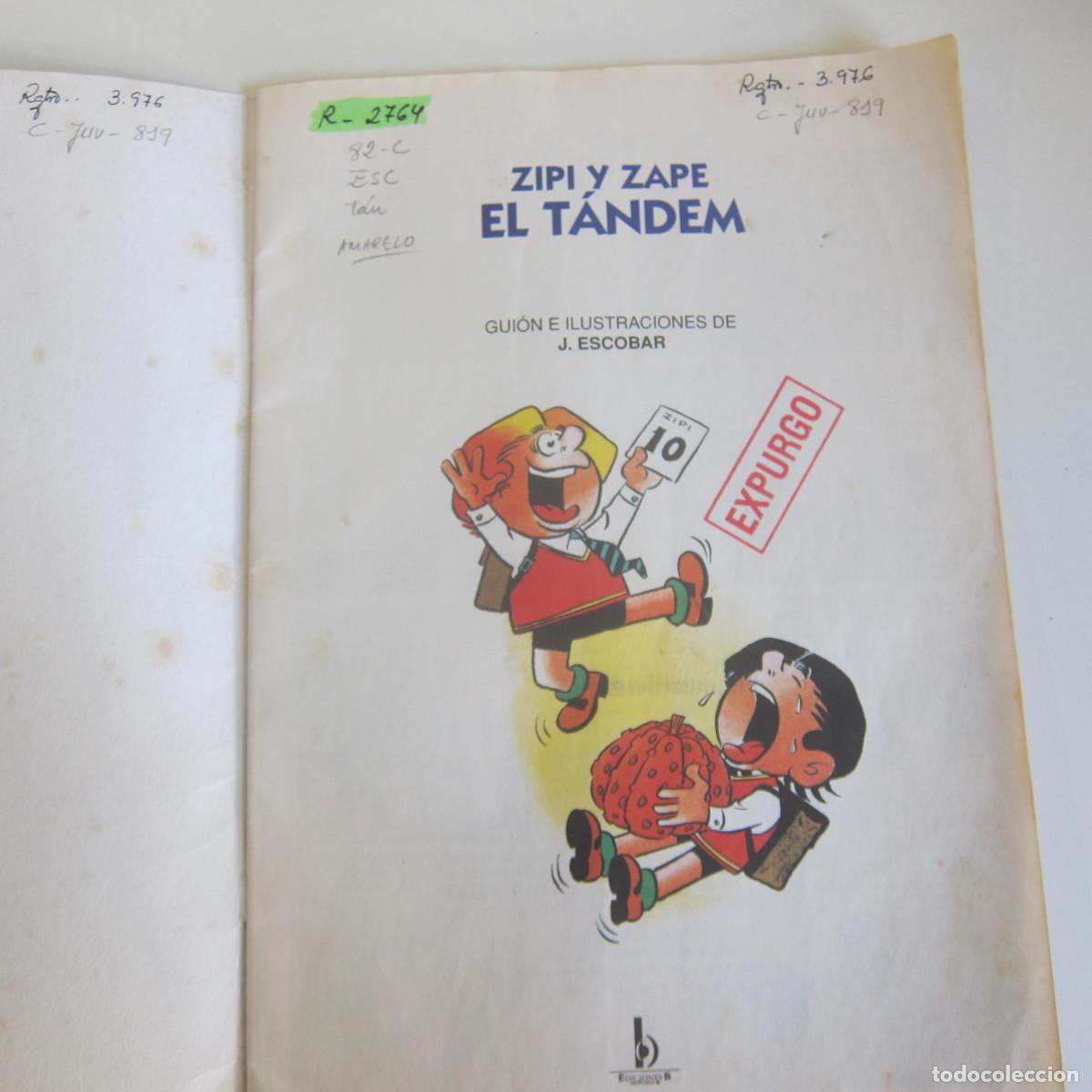 C&oacute;mics: EL T&Aacute;NDEM - ZIPI Y ZAPE - ESCOBAR (EDICIONES B) COMIC - Foto 8