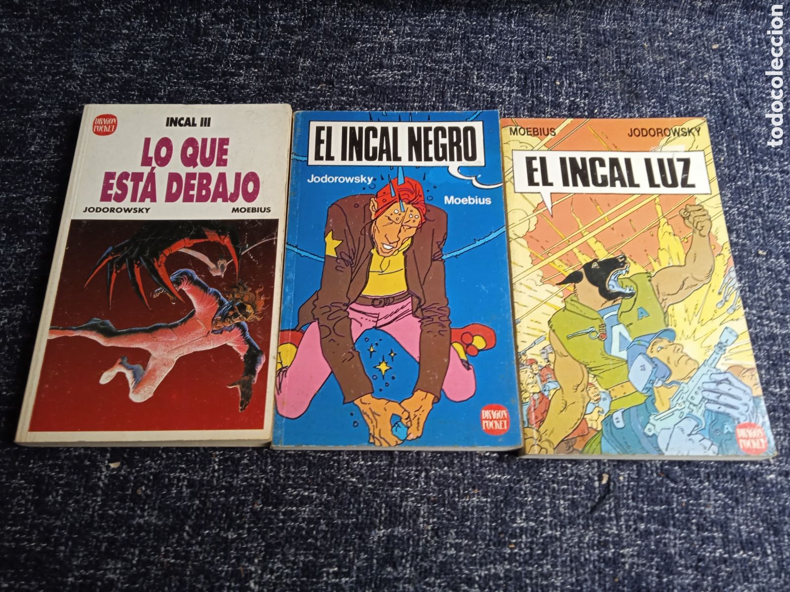 Fumetti: EL INCAL NEGRO -EL INCAL LUZ -ESTA DEBAJO / Jodorowsky Y Moebius -ED. EDICIONES B - COMICS POCKET