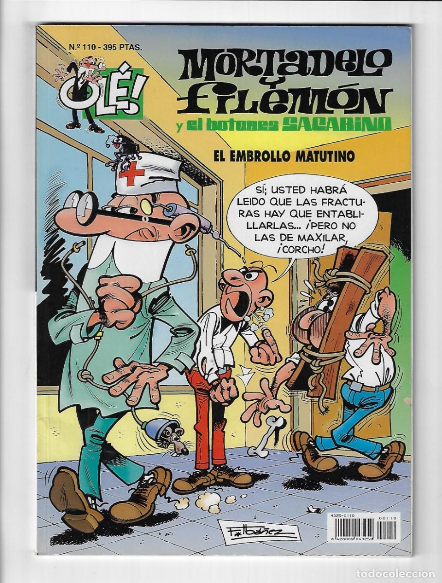 Comics : Ediciones B. Colecci&oacute;n Ol&eacute;. Mortadelo y Filem&oacute;n. Con relieve. 110. Primera edici&oacute;n.