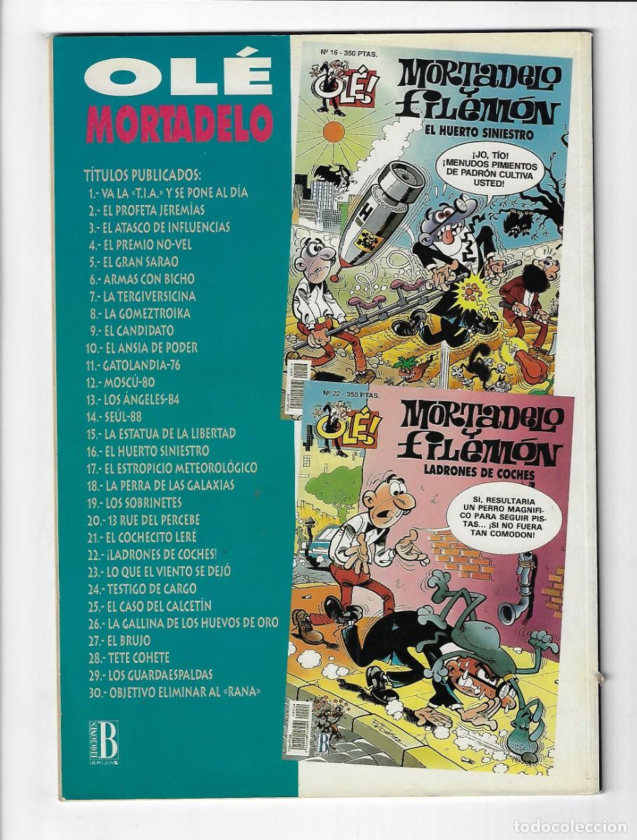 C&oacute;mics: Ediciones B. Colecci&oacute;n Ol&eacute;. Mortadelo y Filem&oacute;n. Con relieve. 33. Primera edici&oacute;n. - Foto 2