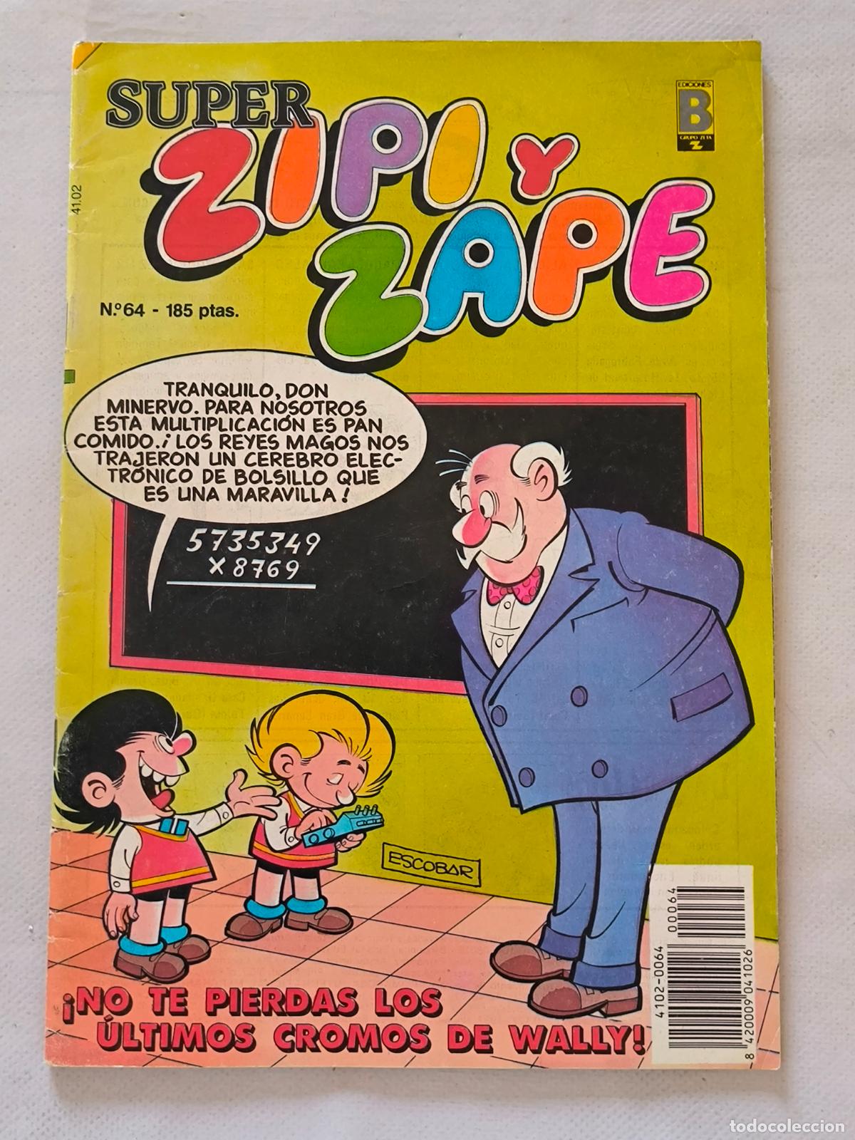 C&oacute;mics: SUPER ZIPI Y ZAPE N&ordm; 64 - INCLUYE CROMOS WALLY - EDICIONES B (Q)