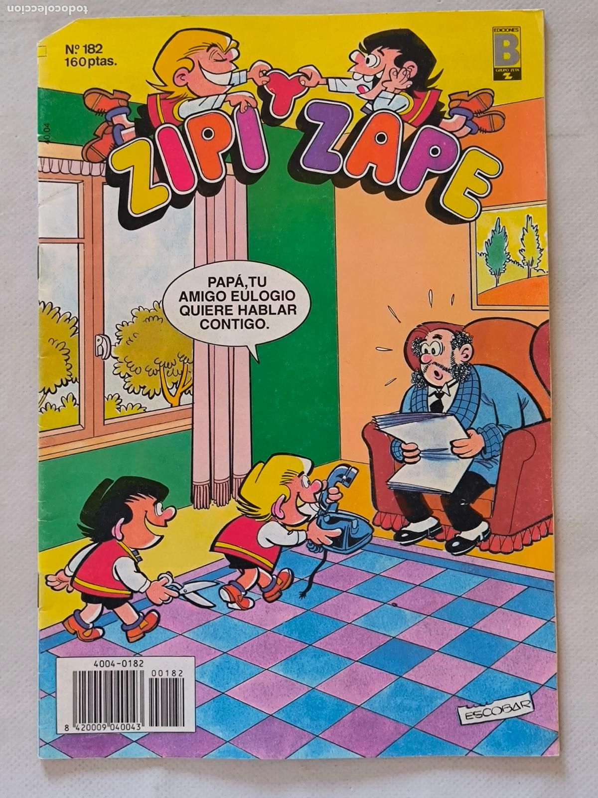 C&oacute;mics: ZIPI Y ZAPE N&ordm; 182 - EDICIONES B (Q)