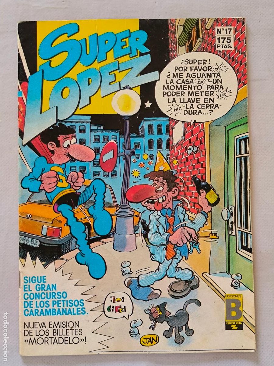 C&oacute;mics: SUPER LOPEZ N&ordm; 17 - INCLUYE BILLETES MORTADELO - EDICIONES B (Q)