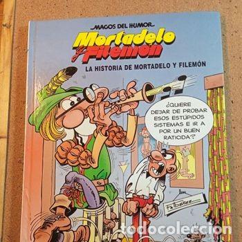 Comics : MAGOS DEL HUMOR MORTADELO Y FILEMON EN LA HISTORIA DE MORTADELO Y FILEMON TAPA DURA