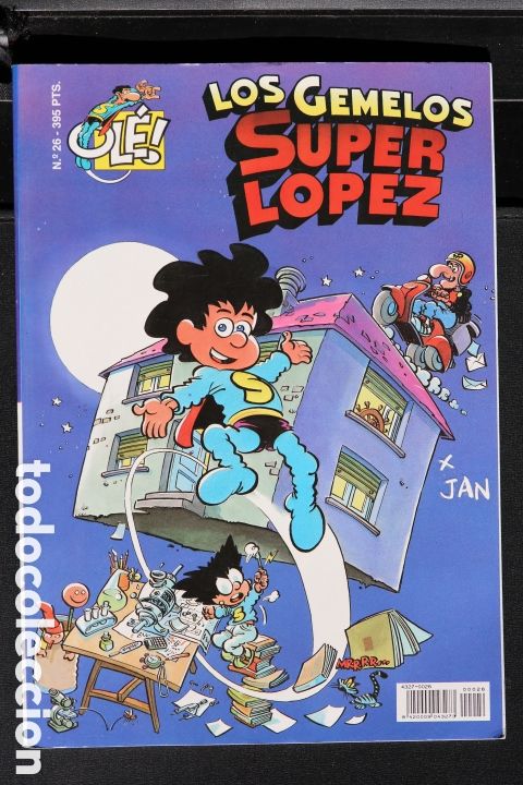 C&oacute;mics: LOS GEMELOS SUPER L&Oacute;PEZ. Superlopez. Colecci&oacute;n OL&Eacute; N&deg; 26. EDICIONES B. Buen estado.