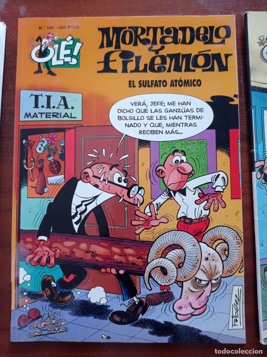 Comics: MORTADELO Y FILEM&Oacute;N - OL&Eacute; N&ordm; 100 - EL SULFATO AT&Oacute;MMICO - EDICIONES B