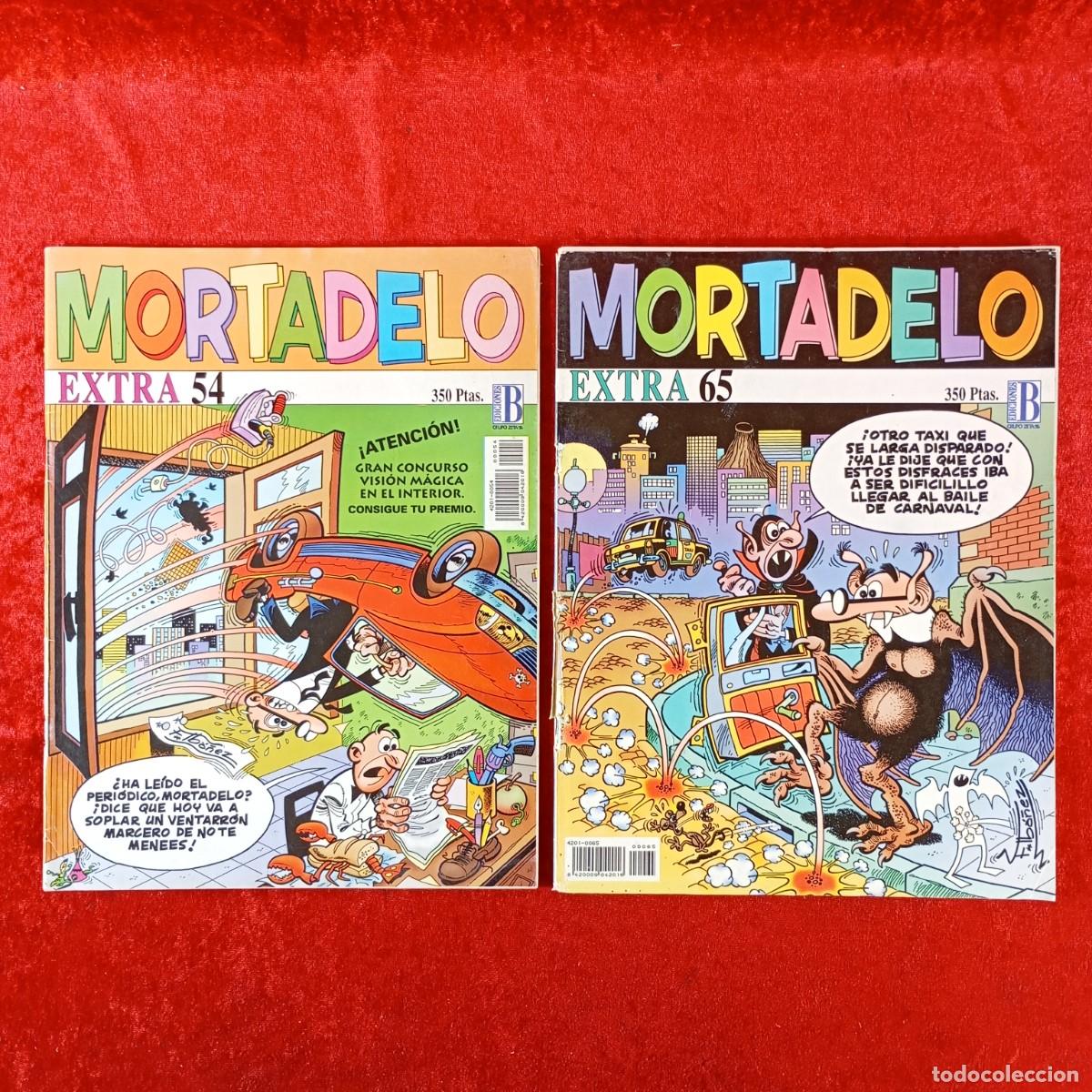 Fumetti: MORTADELO Y FILEM&Oacute;N - F. IB&Aacute;&Ntilde;EZ - EDICIONES B - LOTE 2 COMICS - EXTRA 54, EXTRA 65 / 1499