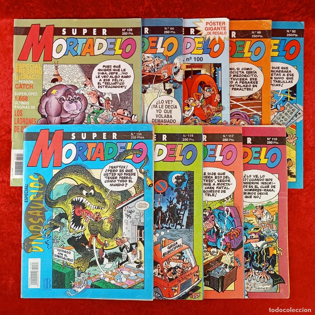 C&oacute;mics: SUPER MORTADELO - EDICIONIES B - LOTE 9 COMICS - VER N&ordm; EN FOTOS / 1504