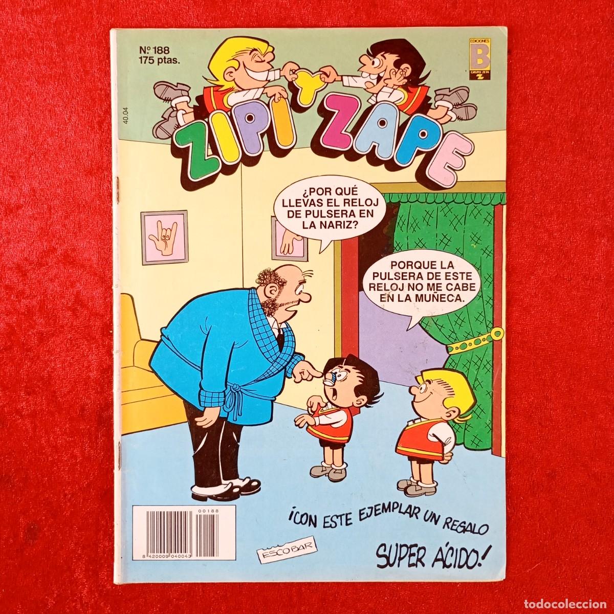 C&oacute;mics: ZIPI ZAPE - ESCOBAR - EDICIONES B - N&ordm; 188 / 1513 - Foto 1