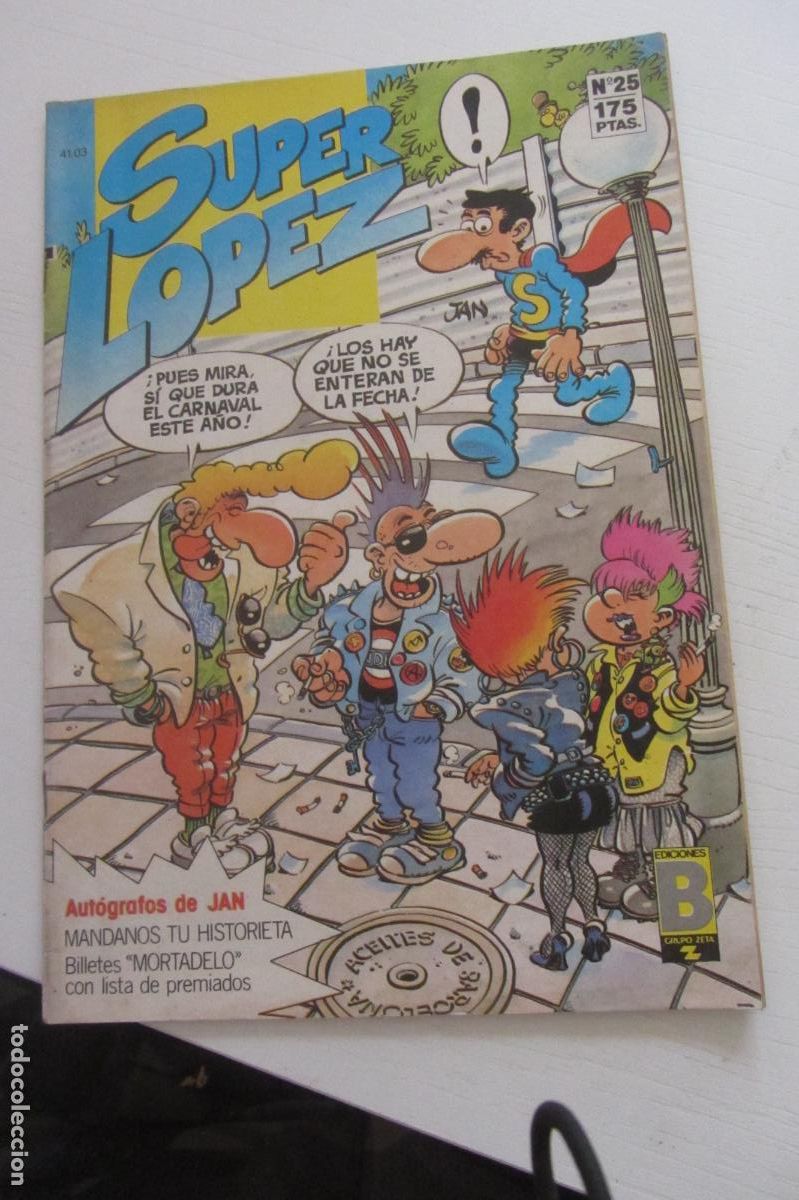 C&oacute;mics: SUPER L&Oacute;PEZ. N&ordm; 25. EDICIONES B. 1988. ARX218 - Foto 1
