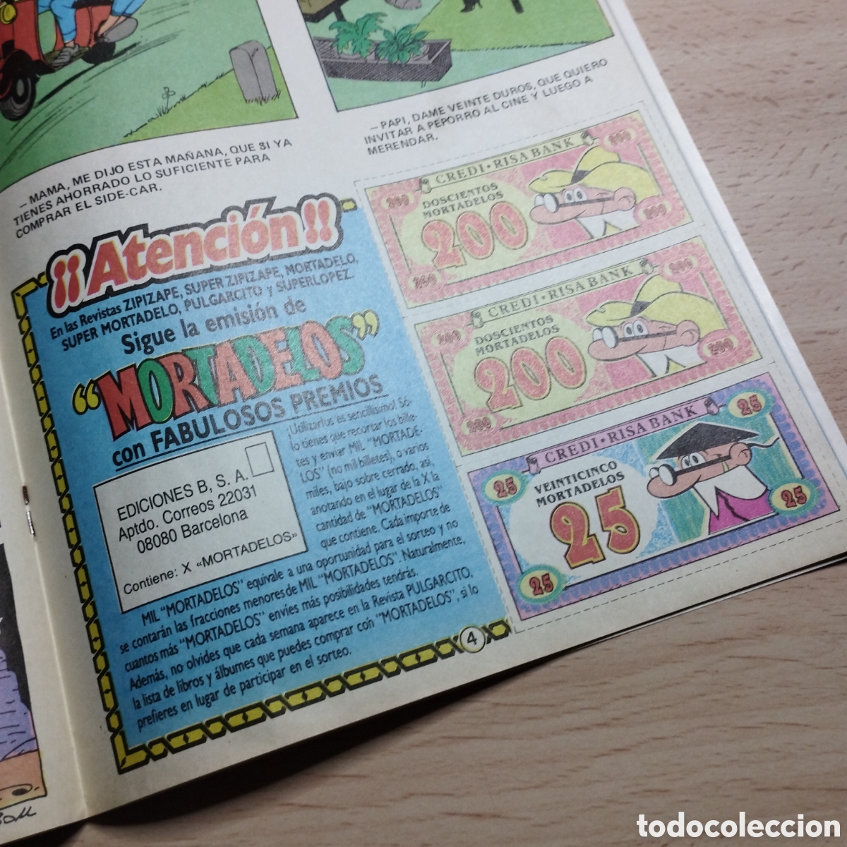 C&oacute;mics: Mortadelo N⁰32. Ediciones B. 1987. Con los billetes. - Foto 6