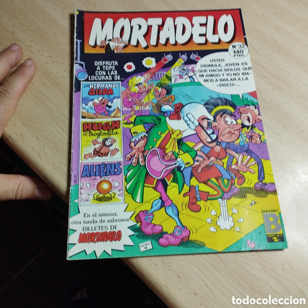 C&oacute;mics: Mortadelo N⁰32. Ediciones B. 1987. Con los billetes. - Foto 1