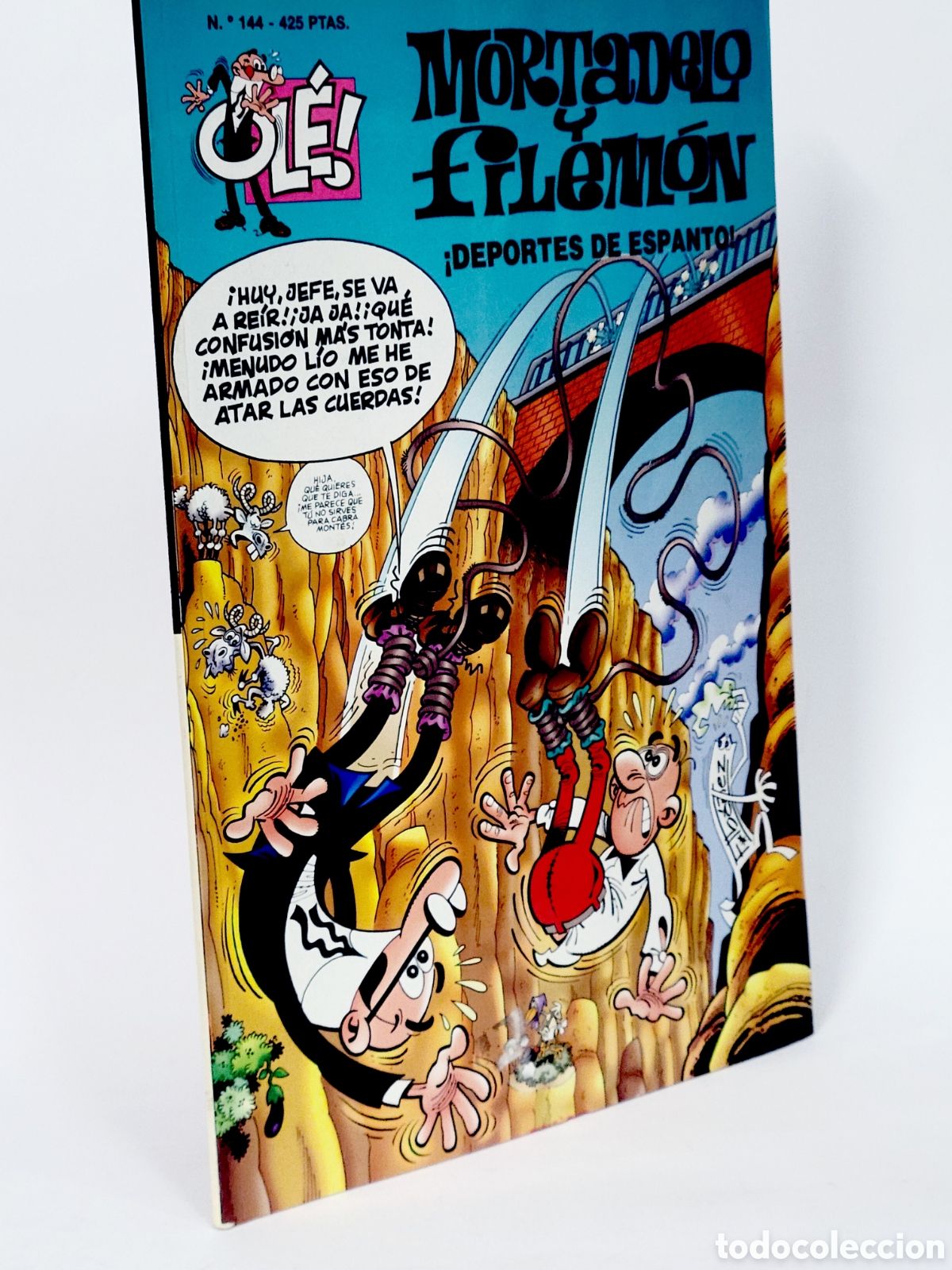 C&oacute;mics: C&Oacute;MIC MORTADELO Y FILEM&Oacute;N 144 DEPORTES DE ESPANTO EDICIONES B PRIMERA EDICI&Oacute;N BUEN ESTADO