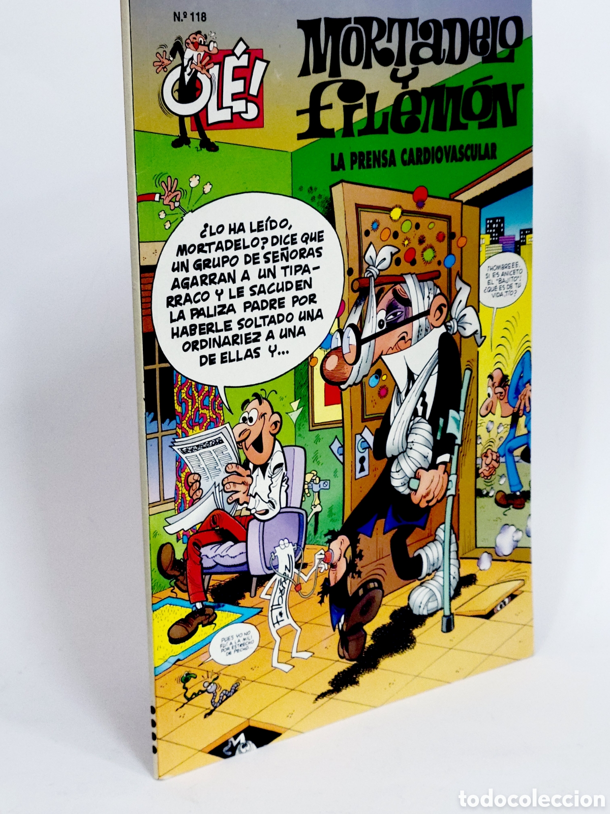 C&oacute;mics: C&Oacute;MIC MORTADELO Y FILEM&Oacute;N 118 LA PRENSA CARDIOVASCULAR OLE EDICIONES B SEGUNDA EDICI&Oacute;N BUEN ESTADO