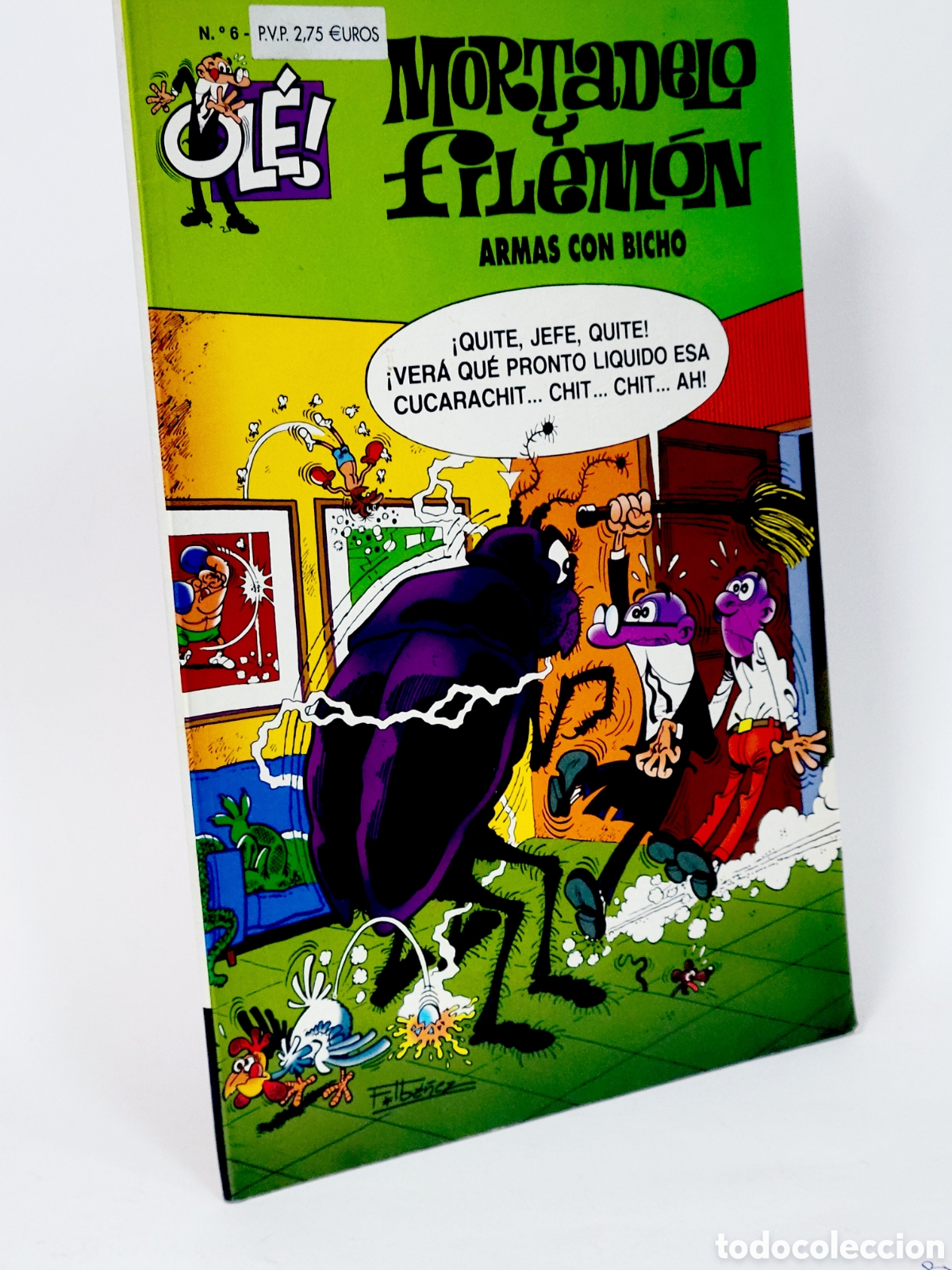 C&oacute;mics: C&Oacute;MIC MORTADELO Y FILEM&Oacute;N 6 ARMAS CON BICHO OLE EDICIONES B TERCERA EDICI&Oacute;N BUEN ESTADO