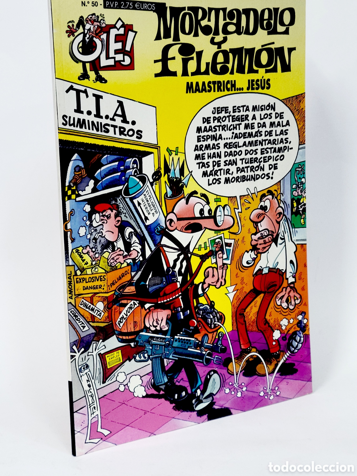 C&oacute;mics: C&Oacute;MIC MORTADELO Y FILEM&Oacute;N 50 MAASTRICH JESUS OLE EDICIONES B TERCERA EDICI&Oacute;N BUEN ESTADO