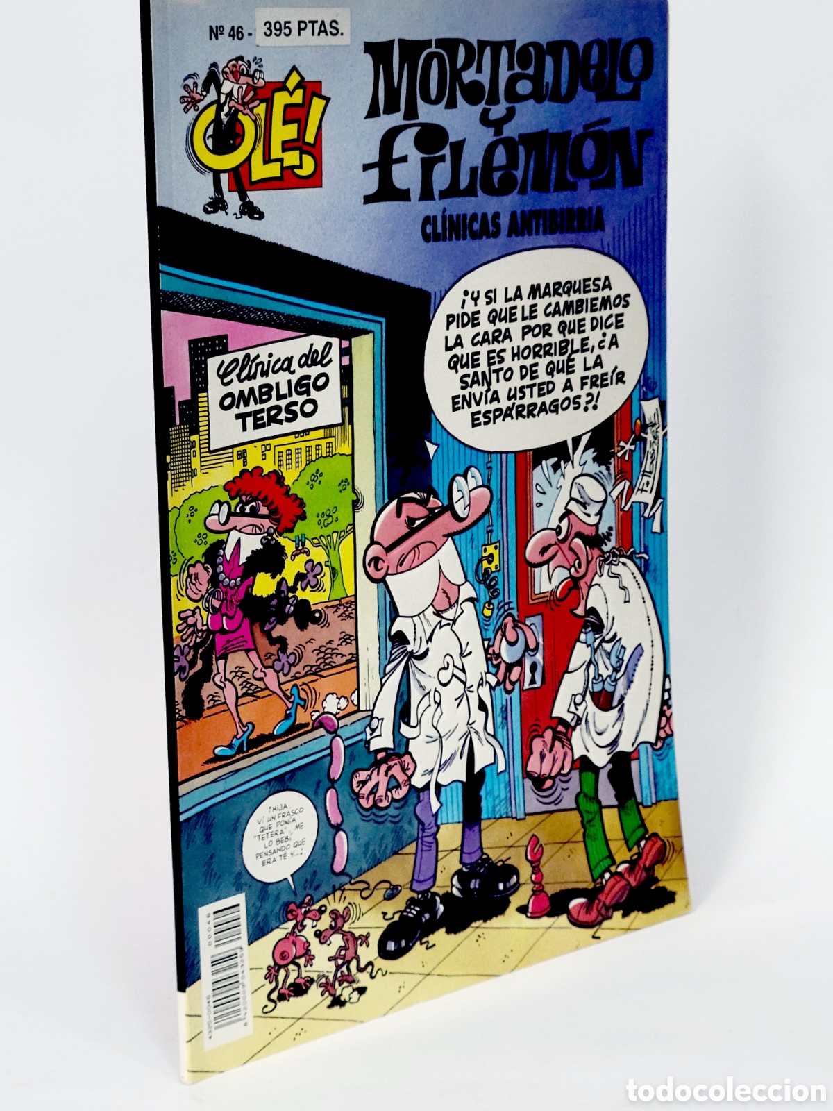 C&oacute;mics: C&Oacute;MIC MORTADELO Y FILEM&Oacute;N 46 CL&Iacute;NICAS ANTIBIRRIA OLE EDICIONES B PRIMERA EDICI&Oacute;N CASI EXCELENTESTADO