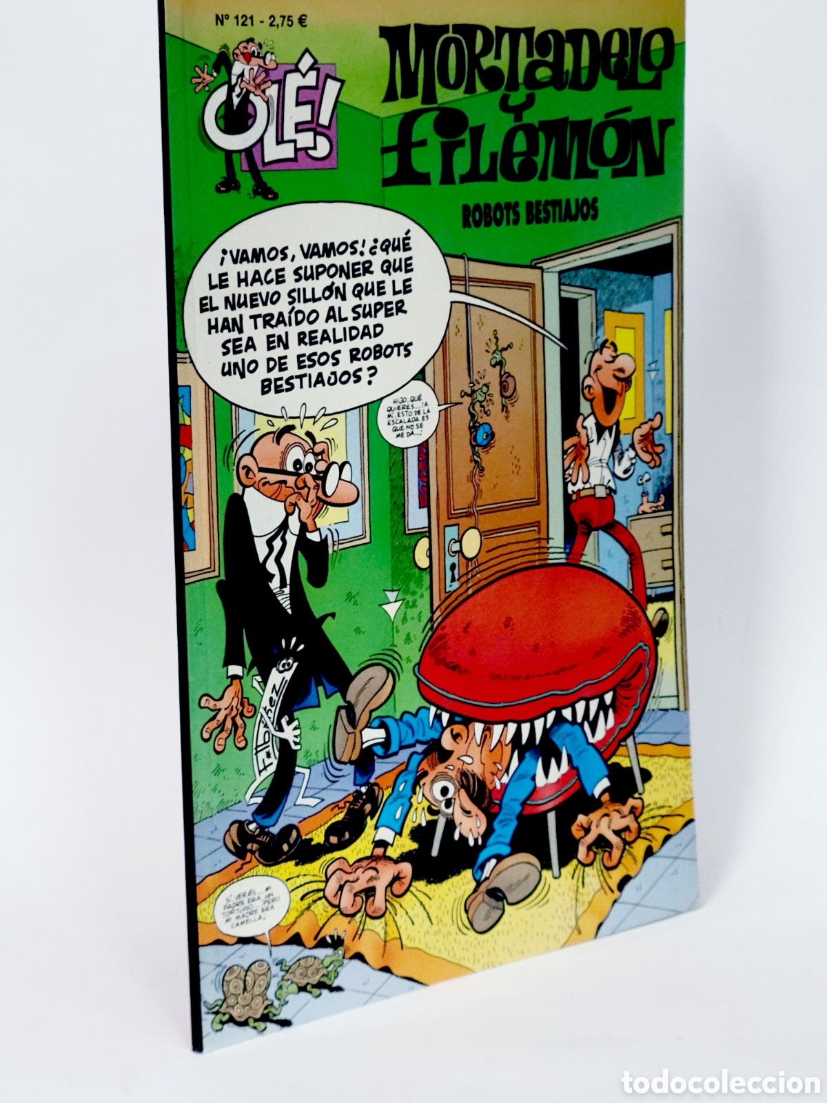 C&oacute;mics: C&Oacute;MIC MORTADELO Y FILEM&Oacute;N 121 ROBOTS BESTIAJOS OLE EDICIONES B SEGUNDA EDICI&Oacute;N CASI EXCELENTEESTADO