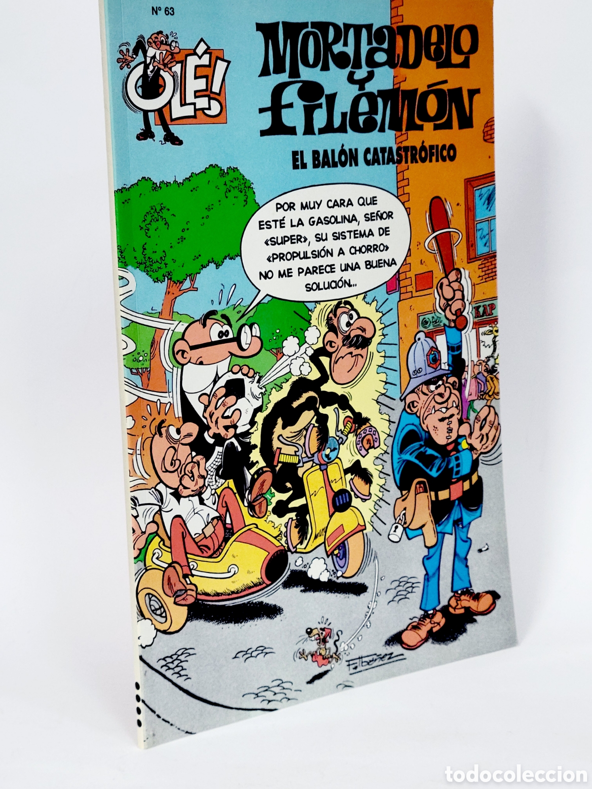 C&oacute;mics: C&Oacute;MIC MORTADELO Y FILEM&Oacute;N 63 EL BALON CATASTOFRICO OLE EDICIONES B QUINTA EDICI&Oacute;N EXCELENTE ESTADO