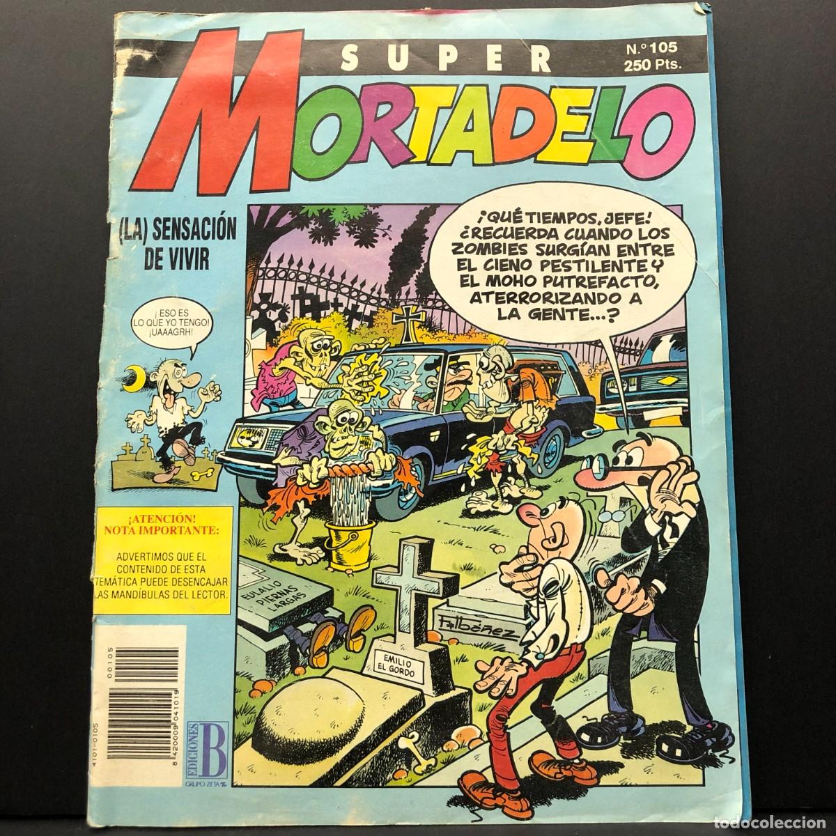 C&oacute;mics: SUPER MORTADELO - LA SENSACI&Oacute;N DE VIVIR - EDICIONES B - N&ordm; 105 - FRANCISCO IB&Aacute;&Ntilde;EZ / 303
