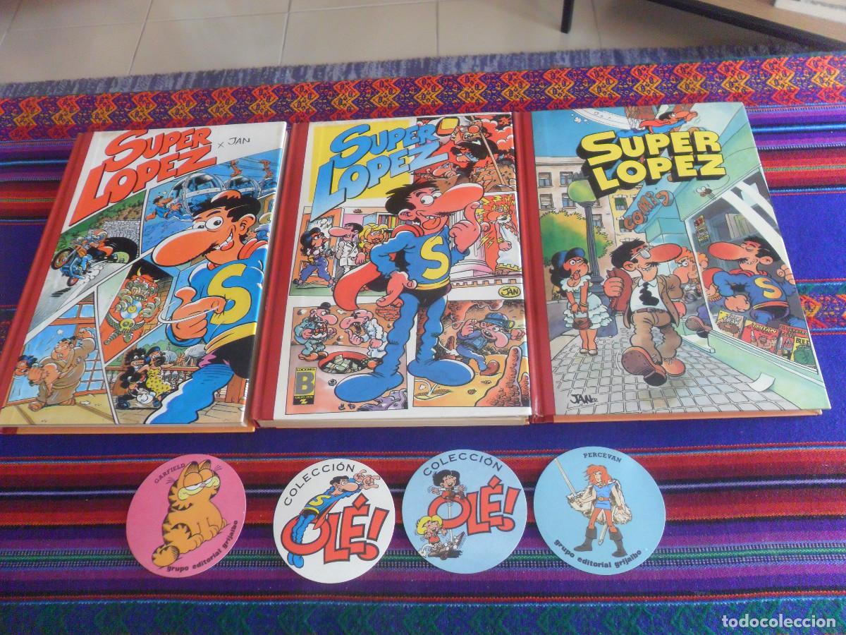 Comics: SUPER HUMOR JAN SUPER L&Oacute;PEZ SUPERL&Oacute;PEZ 1 2 4 ED B 1990 REGALO 4 PEGATINA COLECCI&Oacute;N OL&Eacute; ZIPI Y ZAPE
