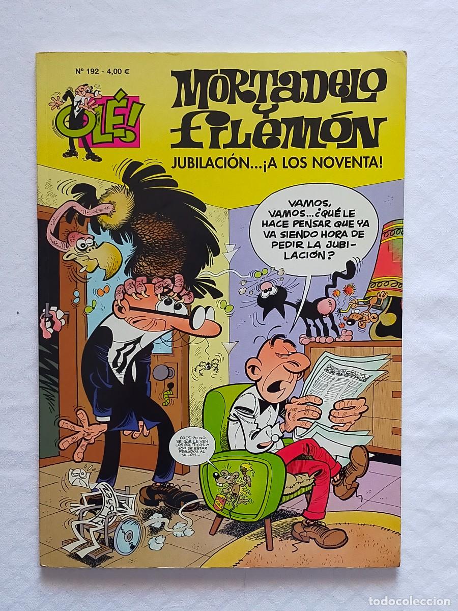 C&oacute;mics: Colecci&oacute;n OLE: MORTADELO Y FILEMON N&ordm; 192: JUBILACION..&iexcl;A LOS NOVENTA! - 1&ordf; Edic 2012 Edic B Grupo Z