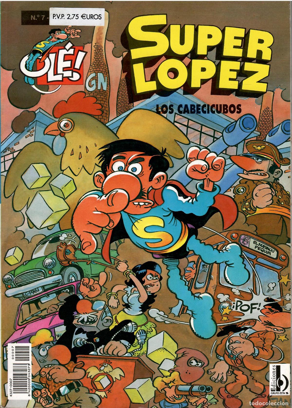 C&oacute;mics: Comic Super Lopez, Coleccion Ole n&ordm; 7: Los cabecicubos - Ediciones B