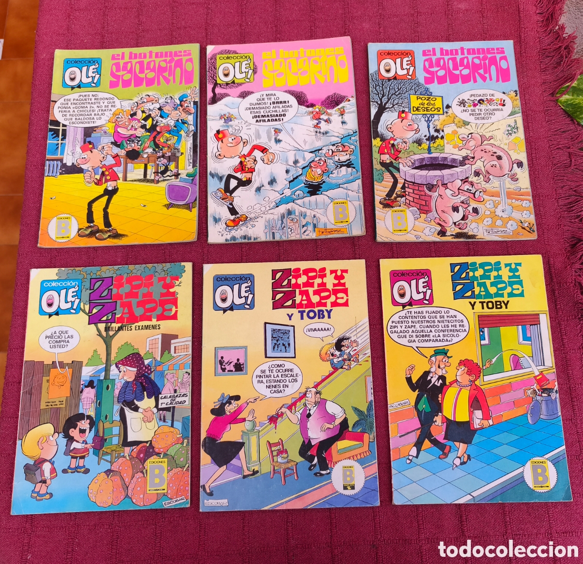 Comics: ZIPI Y ZAPE Y TOBY COLECCI&Oacute;N OL&Eacute; - EL BOTONES SACARINO COLECCI&Oacute;N OL&Eacute; EDICIONES B