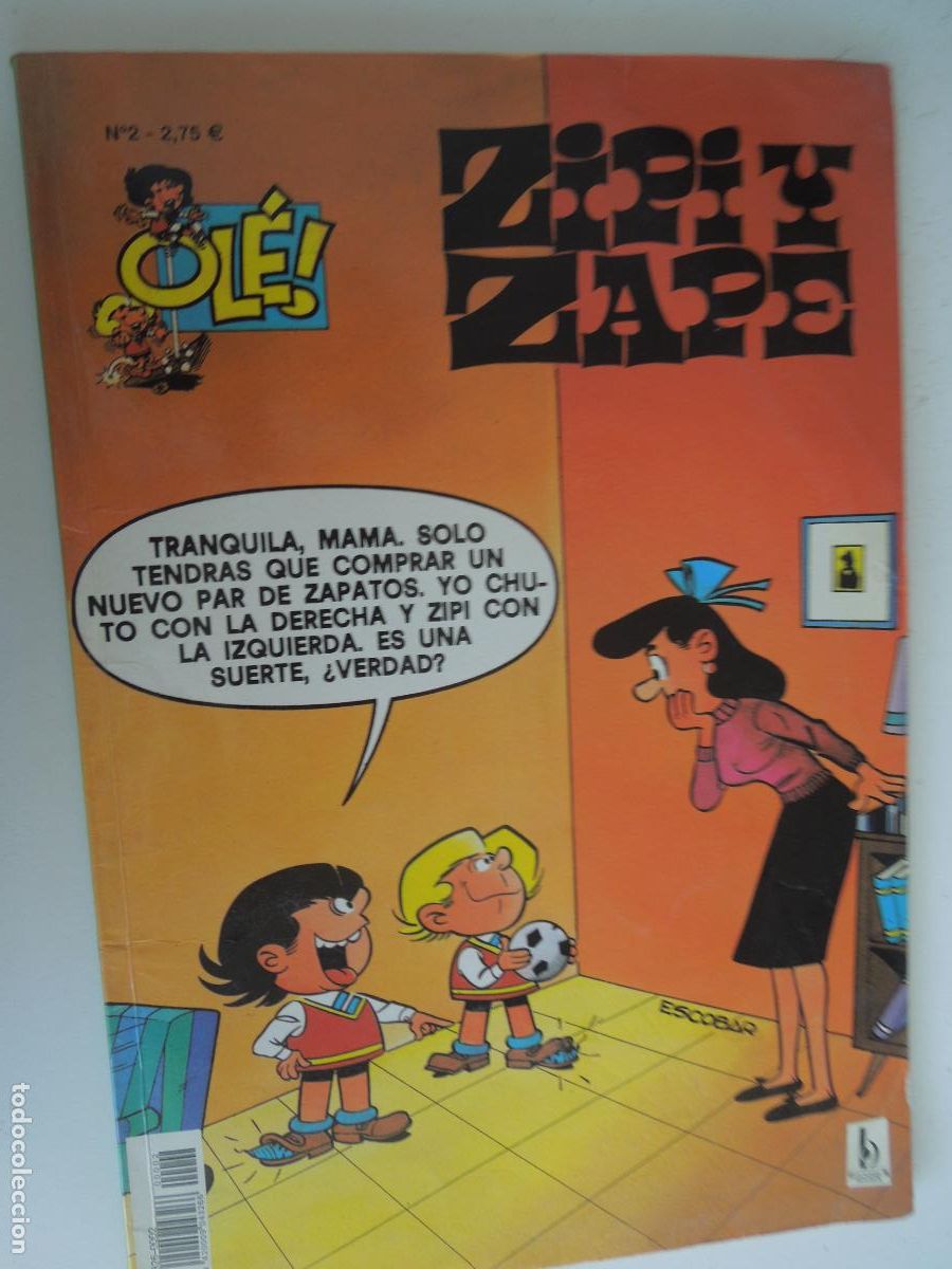 C&oacute;mics: ZIPI ZAPE - N&ordm; 2- -COL. OLE - ESCOBAR - EDC B - 2002