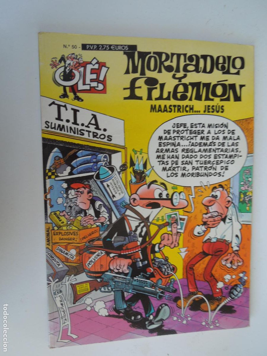 C&oacute;mics: MORTADELO Y FILEMON - MAASTRICH ... JESUS - N&ordm; 50 EDC B FRANCISCO IBA&Ntilde;EZ 1999 -COL OLE