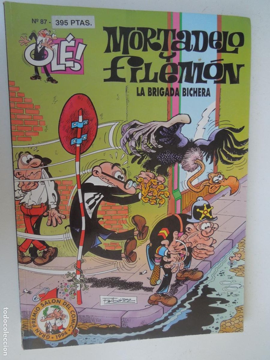 C&oacute;mics: MORTADELO Y FILEMON -LA BRIGADA BICHERA N&ordm; 87 EDC B FRANCISCO IBA&Ntilde;EZ 1998 -COL OLE 1&ordf; EDC 1994
