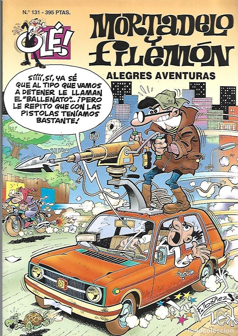 C&oacute;mics: Ol&eacute;, 131, Mortadelo y Filem&oacute;n: alegres aventuras, 1997, Ediciones B, primera edici&oacute;n, muy buen estad