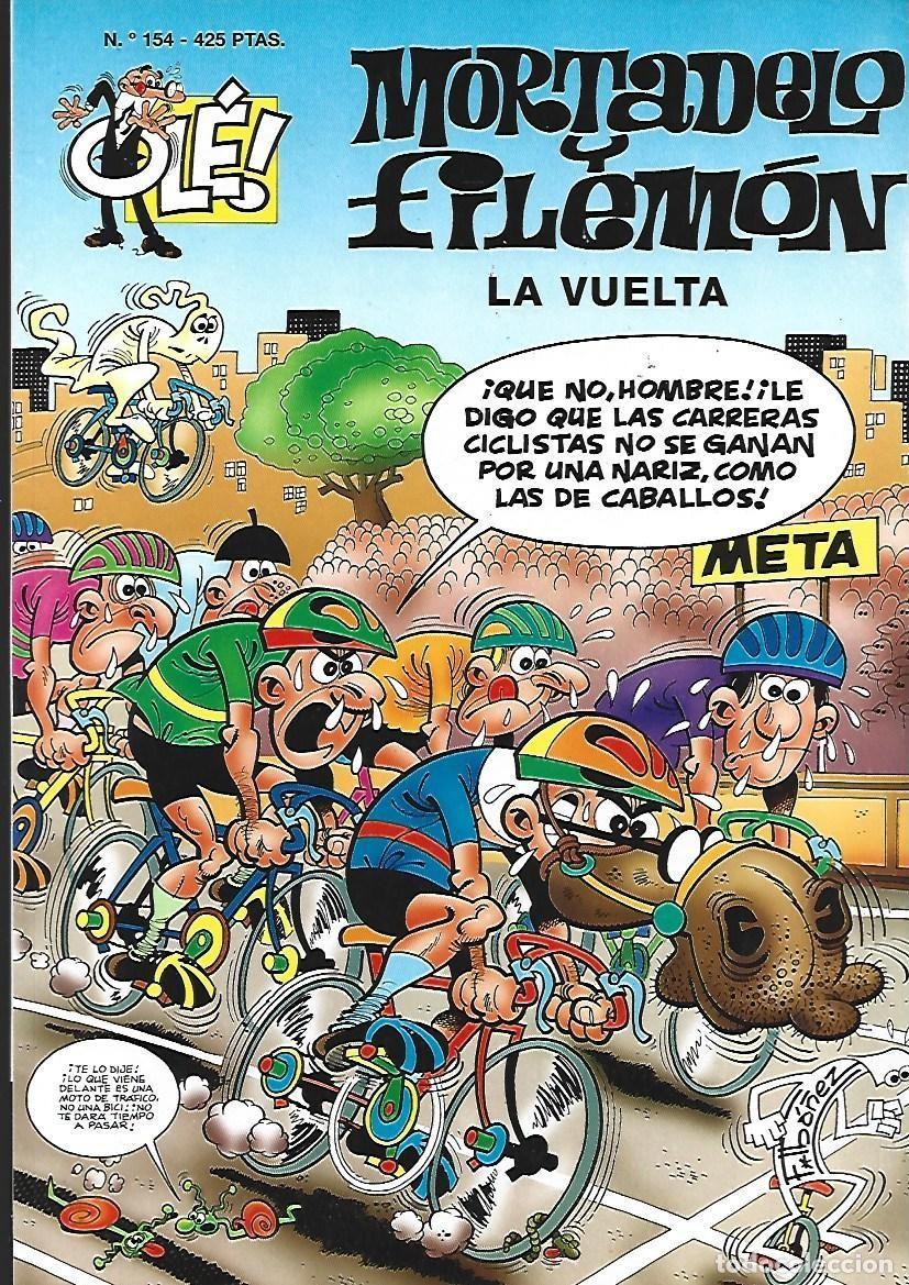 C&oacute;mics: Ol&eacute;, 154, Mortadelo y Filem&oacute;n: la vuelta, 2000, Ediciones B, primera edici&oacute;n, muy buen estado