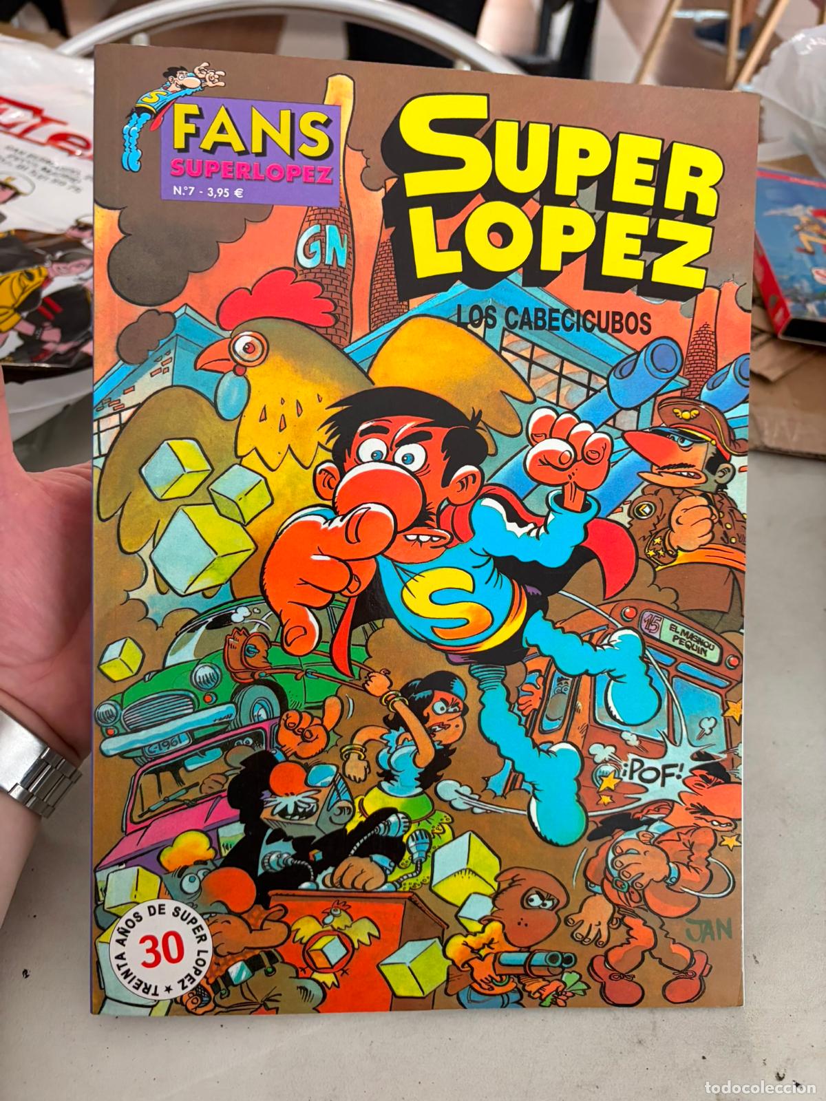 C&oacute;mics: Fans Super L&oacute;pez - NUM. 7 - EDICIONES B - Los Cabecicubos - SUPERLOPEZ