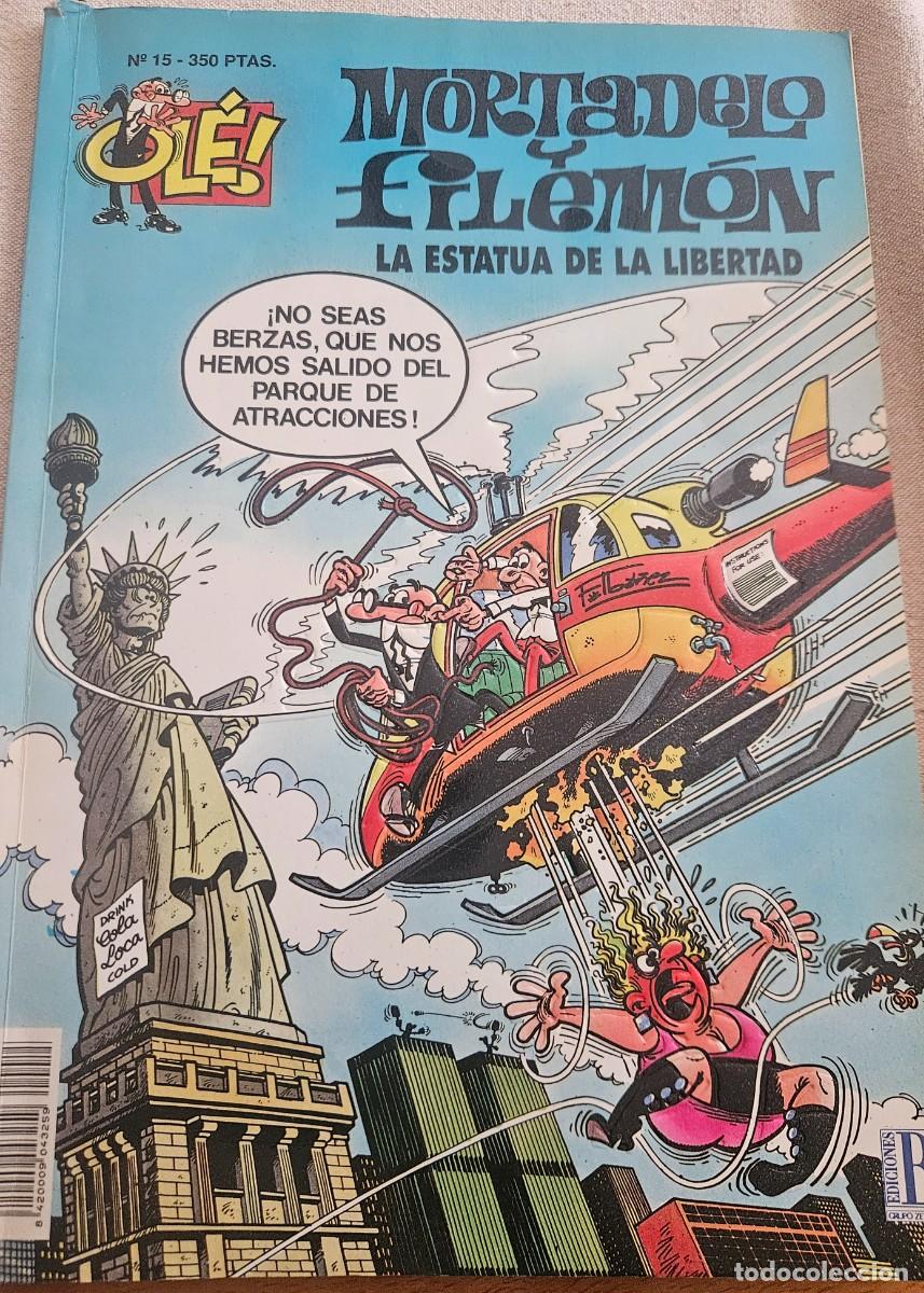 C&oacute;mics: Mortadelo y Filem&oacute;n - La Estatua de la Libertad - Colecci&oacute;n Ol&eacute;! Mortadelo n&deg; 15 - 1&ordf; ed. Junio 1993