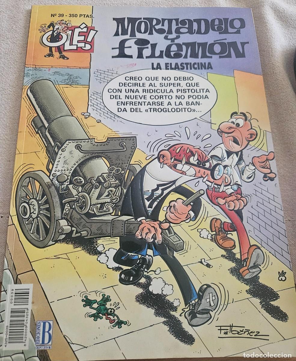 C&oacute;mics: Mortadelo y Filem&oacute;n - La Elasticina - Colecci&oacute;n Ol&eacute; Mortadelo n&deg; 39 1&ordf; ed Noviembre 1993 ediciones B