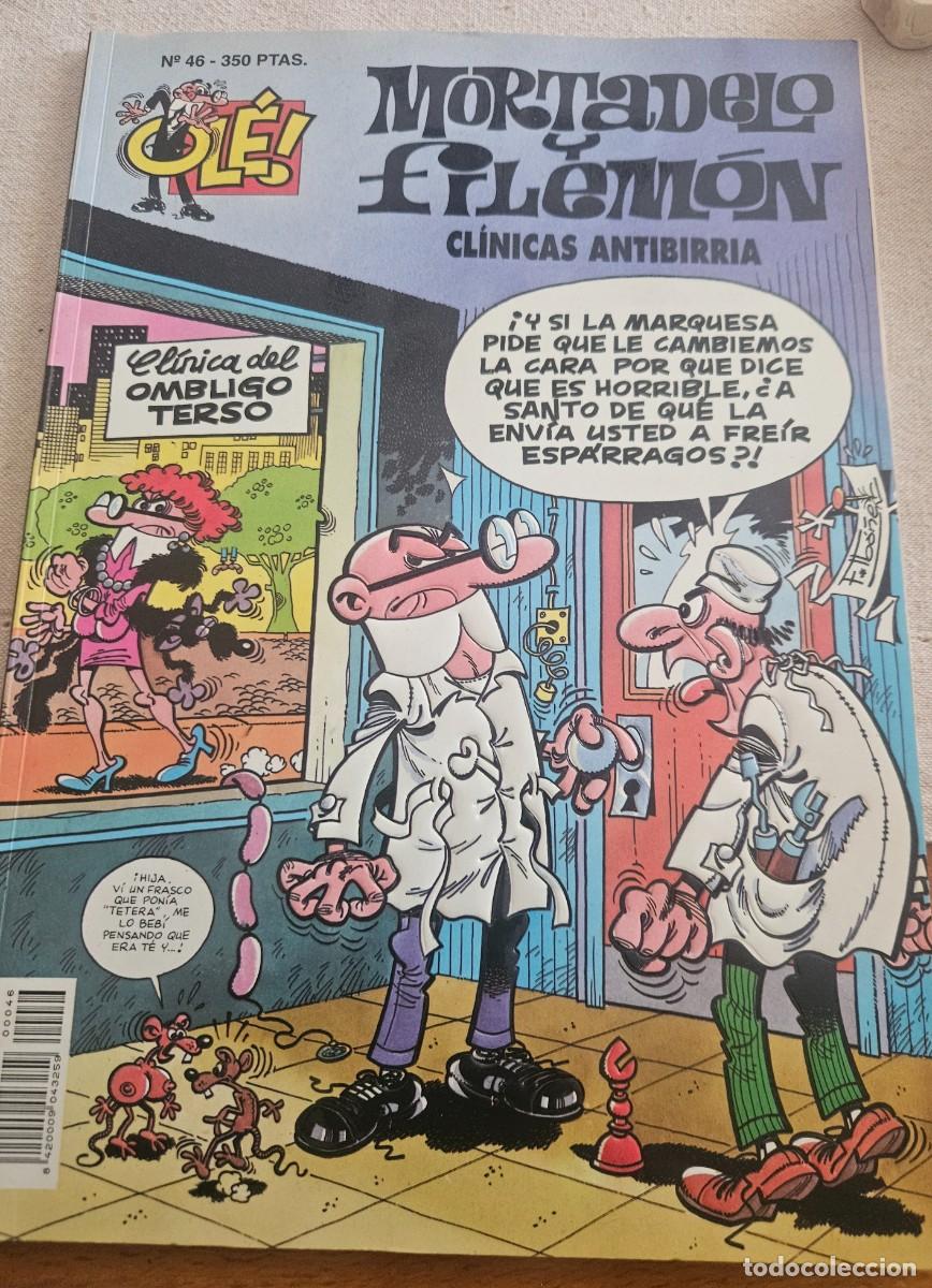 C&oacute;mics: Mortadelo y Filem&oacute;n - Cl&iacute;nicas antibirria - Colecci&oacute;n Ol&eacute; Mortadelo n&deg; 46 1&ordf; ed Enero 1994 eds B