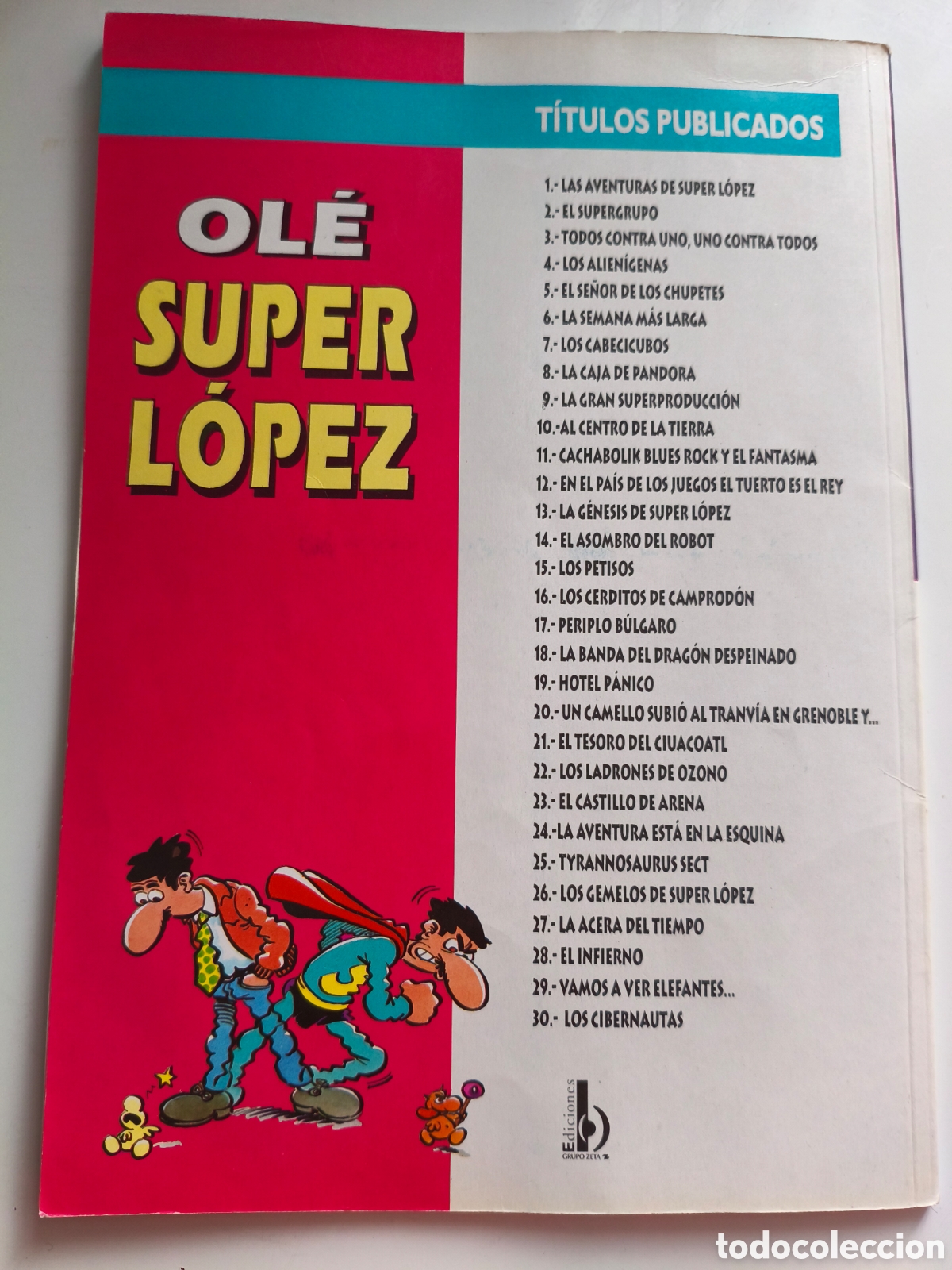 C&oacute;mics: OL&Eacute; 26 LOS GEMELOS SUPER LOPEZ SUPERLOPEZ EDICIONES B 1997 - Foto 2