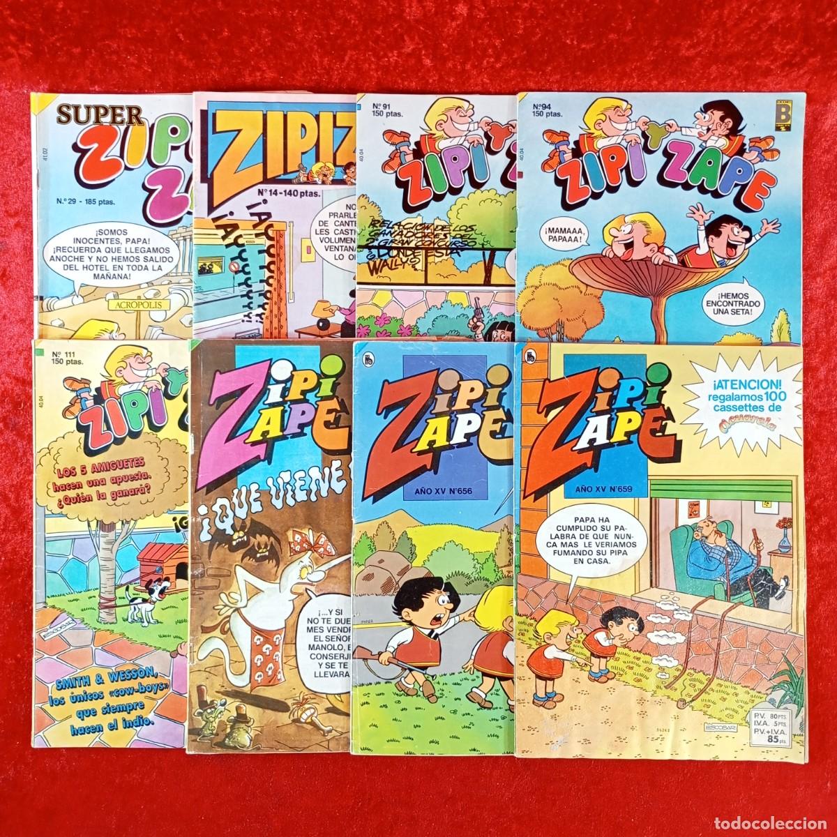C&oacute;mics: ZIPI Y ZAPE - N&ordm; 29, 14, 91, 94, 111, 142, 656, 659 - EDICIONES B - GRUPO ZETA / 3178