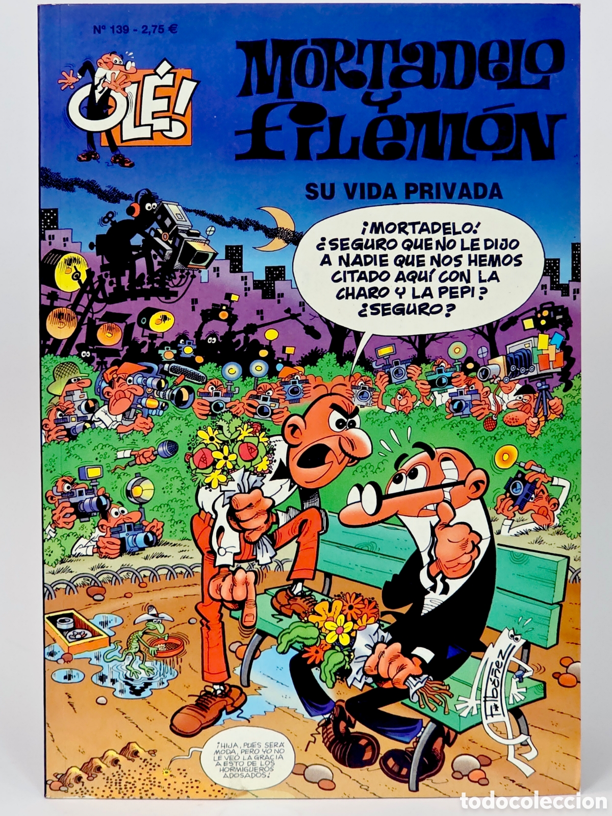 C&oacute;mics: C&Oacute;MIC MORTADELO Y FILEM&Oacute;N 139 OL&Eacute; SEGUNDA EDICI&Oacute;N EDICIONES B CASI EXCELENTE ESTADO