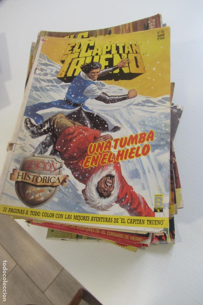 C&oacute;mics: LOTE DE 59 N&ordm; CAPITAN TRUENO PRINCIPE VALIENTE FLASH GORDON GRANDES AVENTURAS EDICIONES B