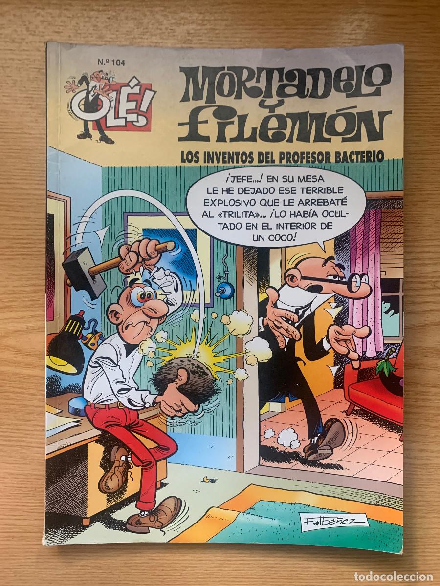 C&oacute;mics: Mortadelo y Filem&oacute;n n&ordm; 104: Los Inventos del Profesor Bacterio - Colecci&oacute;n Ol&eacute;