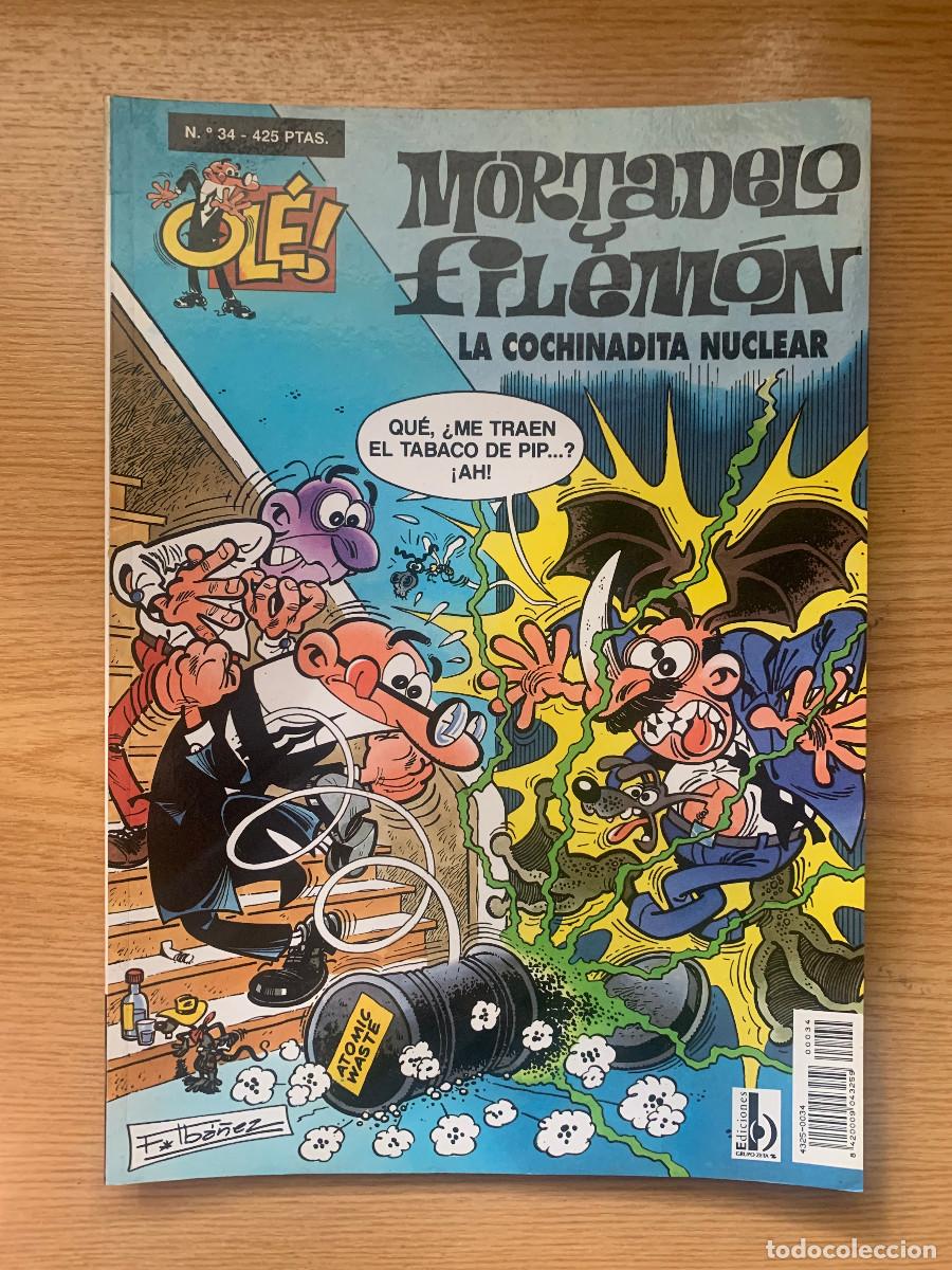 C&oacute;mics: Mortadelo y Filem&oacute;n n&ordm; 34: La Cochinadita Nuclear - Colecci&oacute;n Ol&eacute;