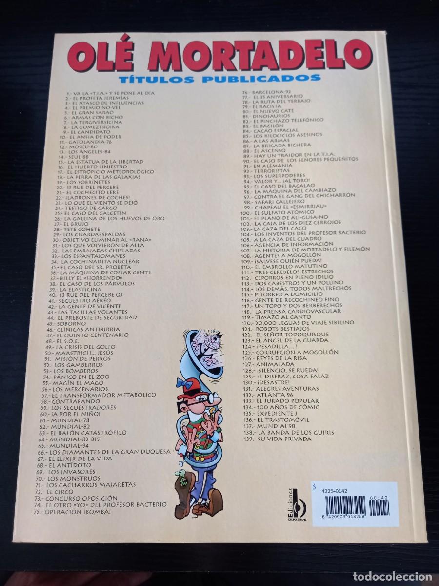 C&oacute;mics: Mortadelo y Filem&oacute;n n&ordm; 142. Los verdes. (de la l&iacute;nea Ol&eacute;!) Ediciones B - Foto 2